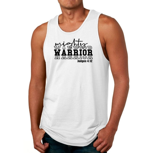 Mens Fitness Tank Top Graphic T-shirt Mighty Warrior Black