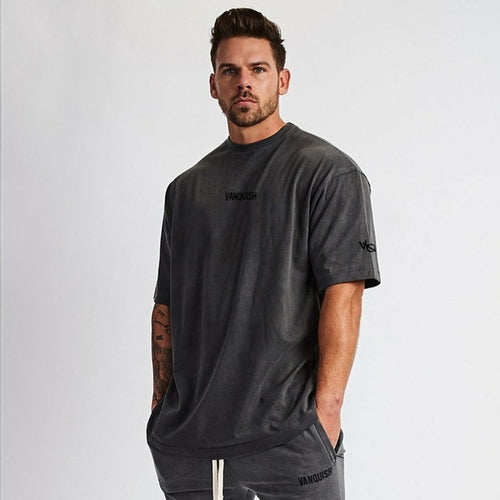 5 Colors Mens T Shirts Muscle Fitness Sports T-shirt Male Hip hop