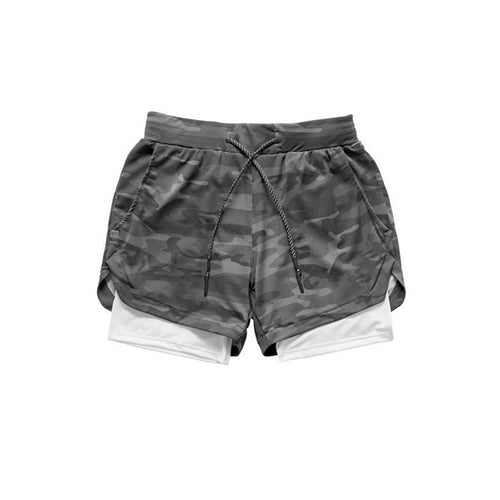 2020 Men's Running Shorts 2 In 1 Double Jogging Gyms Fitness Training